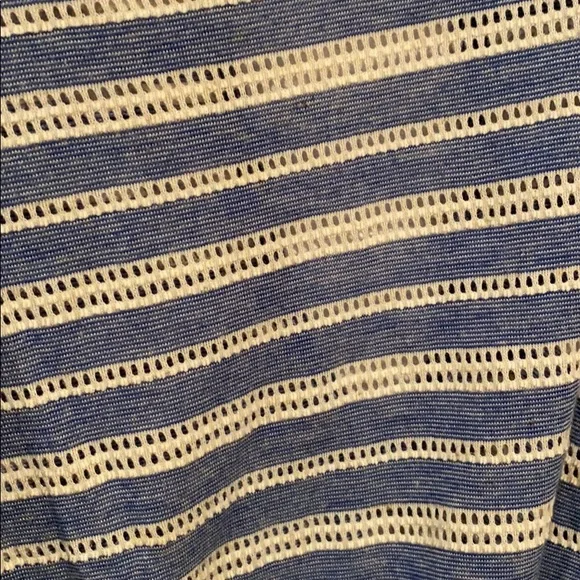 Free People Blue Striped Blouse - Picture 10 of 10